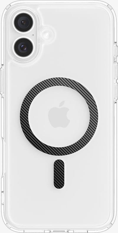 Spigen Ultra Hybrid MagFit - Hoesje Geschikt voor Apple iPhone 16 Plus - Compatibel met MagSafe / Qi2 - Back Cover Carbon Fiber