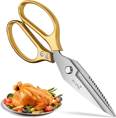Duurzame Keukenschaar van RVS voor Koken: Multifunctionele Schaar voor Vlees, Vis en Kruidensnijden