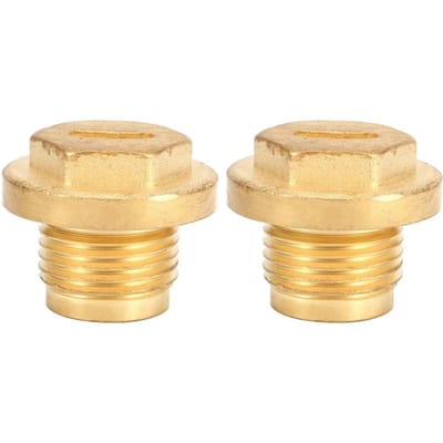 2 stuks Messing Vulp- en Aftappluggen voor Differentieel met Afdichtring Past voor Land Rover Discovery 2 beige