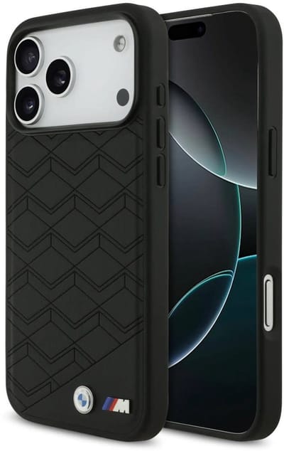 BMW Back Cover - iPhone 17 Pro Max - Zwart - MagSafe - Schokabsorberend & Antislip