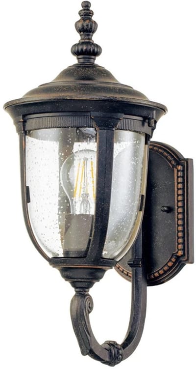 Elstead Lighting LED Wand Buitenlamp Cleveland | 1X E27 Max 60W | IP44 | Dimbaar | Weathered Bronze