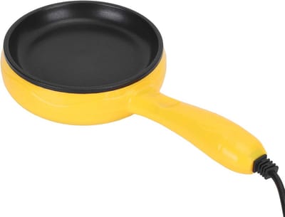 300 W Mini Koekenpan voor Pannenkoeken en Eieren - Multifunctionele Niet-Plakkerige Bakpan met Houten Spatel
