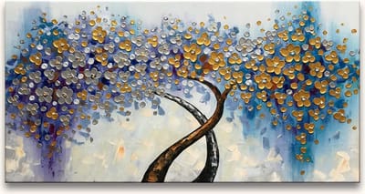 Handgeschilderd schilderij Olieverf op Canvas - Tree Romance