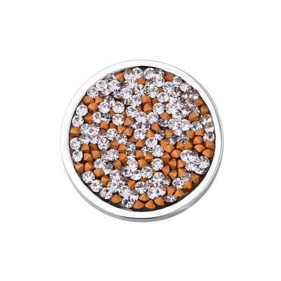 Quiges - Munthouder Munt 25mm RVS met Zirkonia Multi - EPRS066
