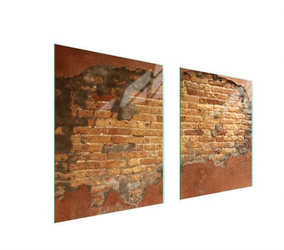 TMK ArtDeko Serie - Glazen Beschermplaat Voor Fornuis - 85x52 cm - Cegła - Grootte en Veilig