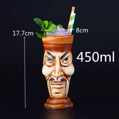 400ml Tiki Mokken Cocktailbeker Bier Wijn Mok Keramische Tiki Mokken Kunsthandwerk Creatieve Hawaï Mokken send as picture