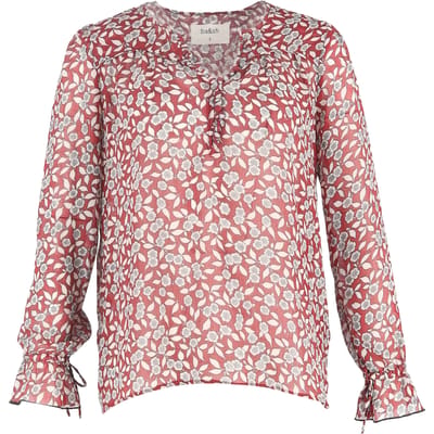 Ba&sh Beatrix top met bloemenprint in rood polyester