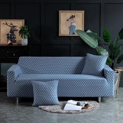 Elastische Stretch Bankhoezen Voor Woonkamer Boho Stijl Bankhoezen All-Inclusive Bankhoes Fauteuil Bankhoes 1 st. 1pc 1-Seat 90-140cm gray