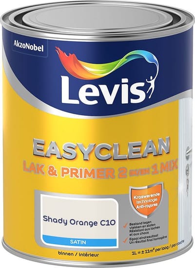 Levis - Easyclean Lak & Primer 2-In-1 Mix - Shady Orange C10 - Mengverf - 1 L