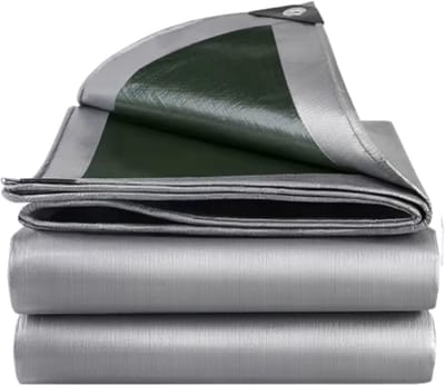 Dekzeil Tavien - 180g/m² PE - Voor Tuinmeubelen, Zwembad, Hout, Auto & Boot - Waterdicht - Weerbestendig zeildoek - 200x400cm - Groen - Bouwzeil - Afdekzeil - Beschermhoes