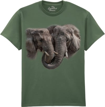 Olifanten Big Hug - Elephants The Coloured House T-shirt M