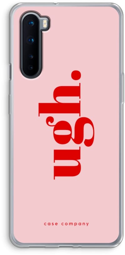 Case Company® - Hoesje geschikt voor OnePlus Nord hoesje - Ugh - Soft Cover Telefoonhoesje - Bescherming aan alle Kanten en Schermrand