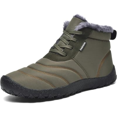 Mode warme waterdichte nylon snowboots Winter heren enkellaarzen met veters, katoenen schoenen 39