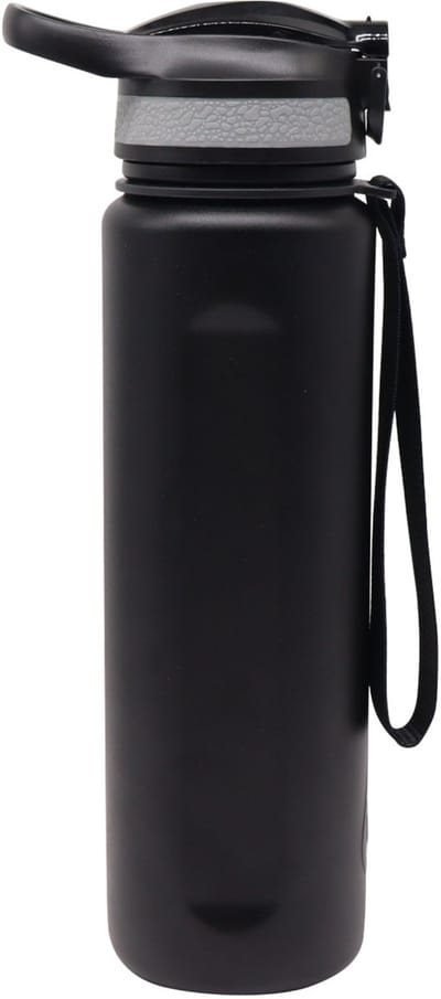 Motivai Cold Sip Thermosfles - Zwart - 700ML - Motivatie Waterfles - RVS - Isolerend - Motiverende Drinkfles met Rietje - BPA Vrij - Blijft extra lang koud - Thermosbeker - Waterfles - 24 oz - RVS Thermosfles