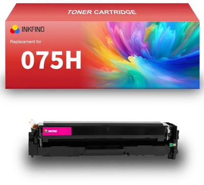 INKFIND 075H Magenta tonercartridge compatibel met Canon 075H Magenta geschikt voor Canon i-Sensys MF664Cdw. MF667Cdw LBP646Cdw.LBP647Cdw/Color imageCLASS MF665Cdw / MF663Cdw / MF662Cdw,Color imageCLASS LBP647Cdw/S LBP646Cdw - 1-pack Magenta