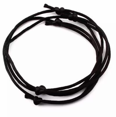 2 stuks- Armbandjes- 1.5 mm- Zwart- Schuifsluiting - Charme Bijoux