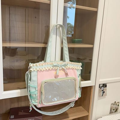 Crossbodytas met grote capaciteit Transparante Pijnzak Tote Yum Ins Student Super Leuke Rugzak .