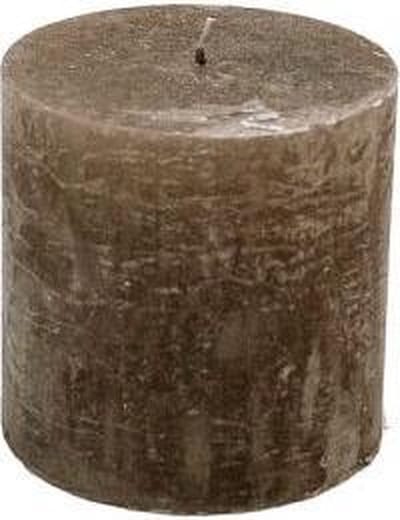 Stompkaars metallic stone - KaarsenKerstkaarsen - Paraffine - 10x10cm