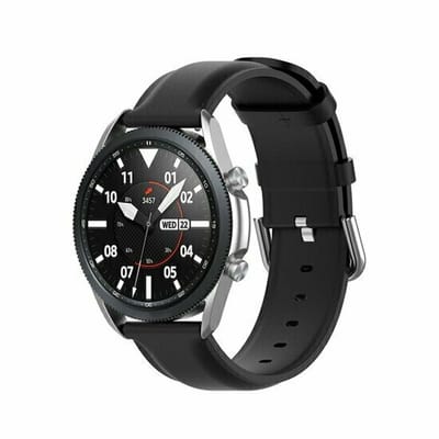By Qubix - Classic leren bandje - Zwart - Geschikt voor Xiaomi Redmi Watch 5 Active / Redmi Watch 5 Lite