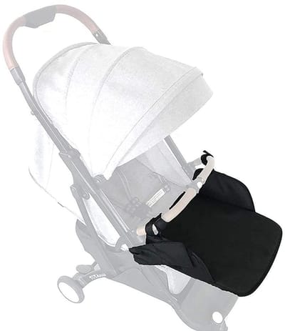 Dailygoods- Voetsteun Universeel - Uitgebreide Zitting - Eenvoudig te Installeren - Geschikt voor Kinderwagens - Afmetingen 35x30x4 cm - 5 Stuks - Kinderwagenaccessoire