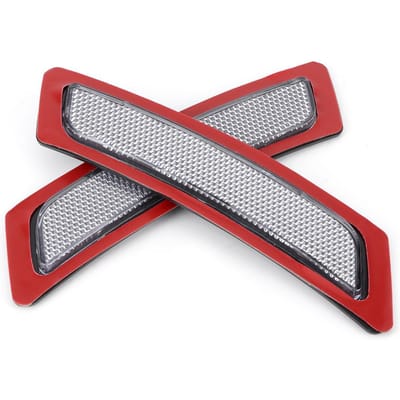 2 stuks Auto Voorbumper Reflector Lichten Zijmarkeringslamp Accessoire Geschikt voor F10 5 Serie 2011 2013 gray