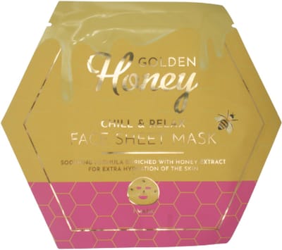 Golden Honey Face Sheet Mask - Chill & Relax | Honing Gezichtsmasker - Hydraterend & Verzachtend - 1 stuk