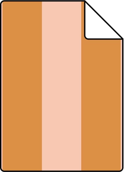 Proefstaal ESTAhome behang strepen oranje en roze - 26.5 x 21 cm - 131924-S