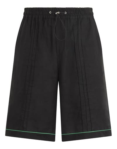 Linen Drawstring Shorts Plein Tennis