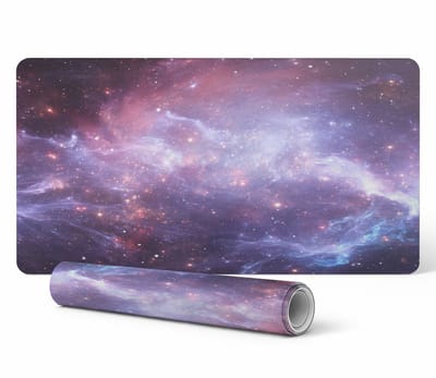 Designer beschermmat voor laptops, Cosmic Nebula, 90x45 cm