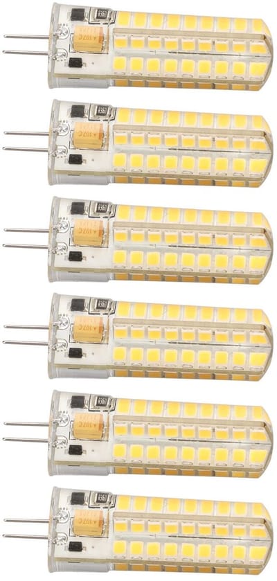 Allecto - G4 LED-lamp - Warm licht - Snelle warmteafvoer - 700LM - Energiebesparend - Geschikt voor tafellamp plafondlamp hanglamp - 6 stuks