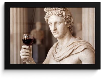Poster in lijst - Fotolijst 30x20 cm - Posters - Klassiek - Marmer - Wijn - Posterlijst zwart - Decoratie - Wanddecoratie woonkamer - Muurdecoratie slaapkamer