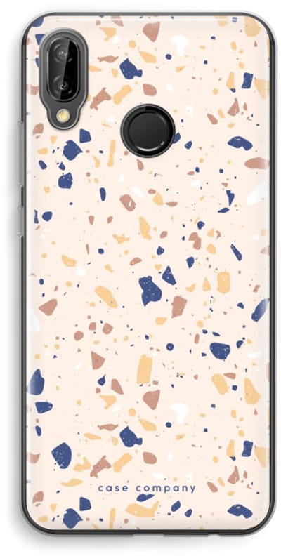 Case Company® - Hoesje geschikt voor Huawei P20 Lite hoesje - Terrazzo N°23 - Soft Cover Telefoonhoesje - Bescherming aan alle Kanten en Schermrand