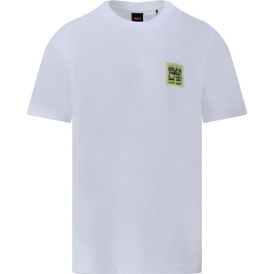 Boss Heren T-Shirt Wit 50561872/100 Te Movement