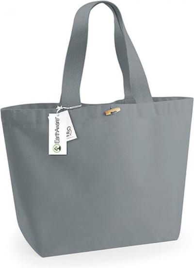 Westford Mill EarthAware® Organic Marina Bag XL WM855 - Pure Grey - 40 x 39 x 19 cm