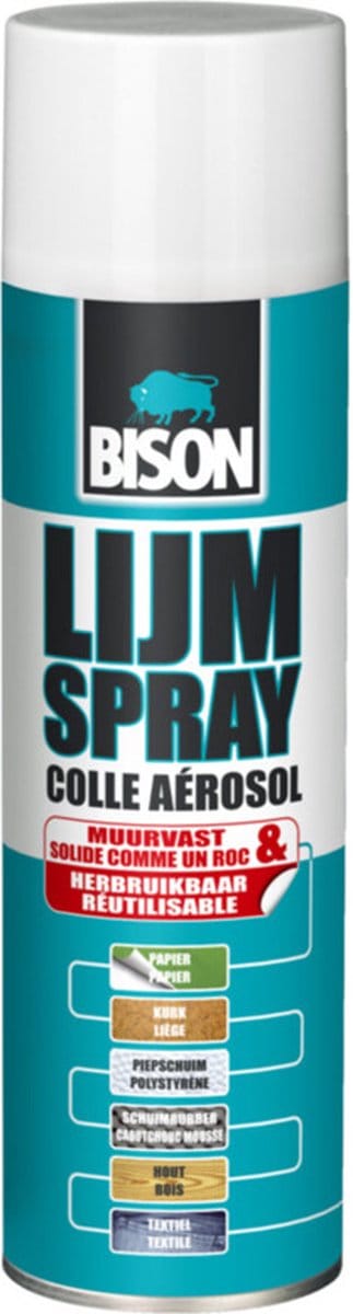 Bison Lijmspray - Vochtbestendig - 2 in 1 - 500 ml