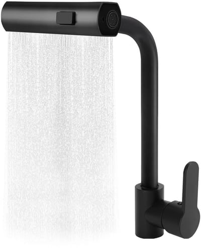 Dailygoods- Keukenkraan 360° Draaibaar - 3 Watermodi - Hoge Druk - Warm/Koud Water - Flexibele Sproeier - Eenvoudige Temperatuurregeling - Wastafelkraan