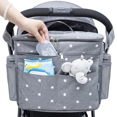 Babyluiertassen voor zwangerschapsrugzak Grote capaciteit Tassen Organizer Babykinderwagentas Mummie Natte luiertas voor moederverzorging grijze kleur