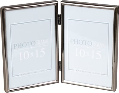 ZEP - Duo metalen Fotolijst zwart Silvia 2Q voor 2 foto's 10x15 - VK467BD