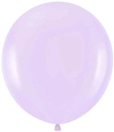 2 midi-ballonnen in macaron-palet lavendel, 45 cm