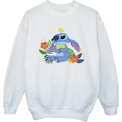 Disney Meisjes Lilo & Stitch Vogels Sweatshirt (Wit)