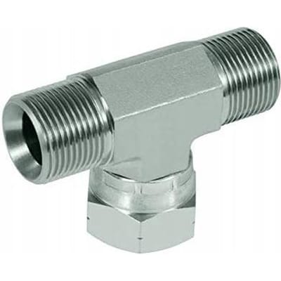 Rosfix T-Stuk Spuitaccessoire - Roestvrij Staal, Hoge Druk 400 bar - 1/4" Binnendraad naar 2x 1/4"