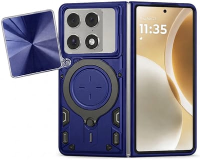 Hoesje geschikt voor Motorola Razr Fold - Techsuit CamGuard Pro Back Cover - Blauw