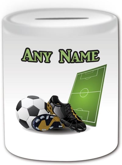 Gepersonaliseerde Voetbal Spaarpot - Uniek Cadeau voor Sportliefhebbers