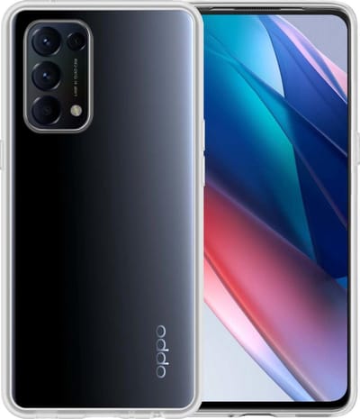 Hoesje - Geschikt voor OPPO Find X3 Lite - Sterk & Shockproof - Hoes Cover - Siliconen Case - Telefoonhoesjes - Transparant