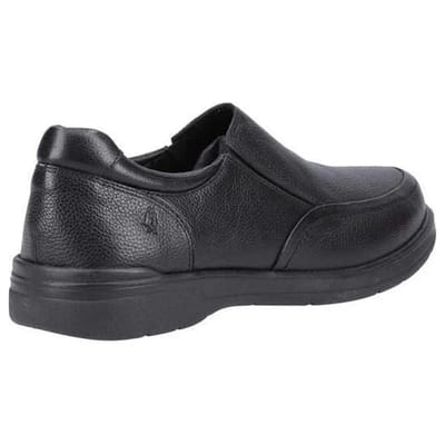 Hush Puppies Heren Matthew Leren Instappers (Zwart)
