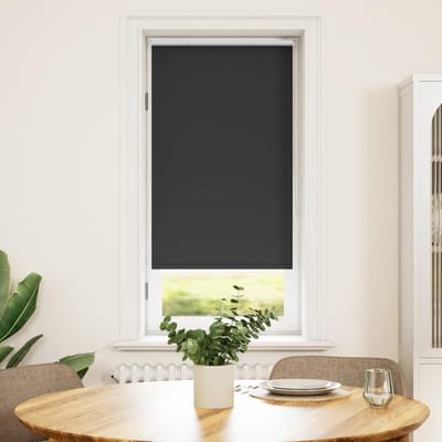 vidaXL - Rolgordijn - verduisterend - 44,4 - x - 100 - cm - stofbreedte - 40 - cm - zwart