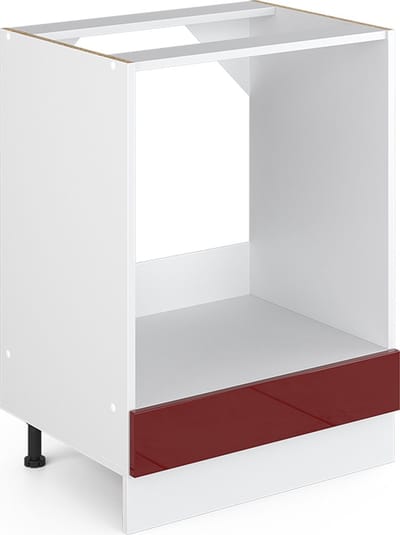 Vicco R-Line Ovenombouwkast – 60 cm, WB Eik Rode hoogglans