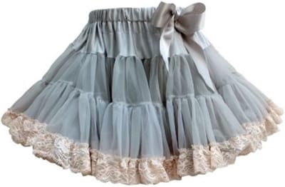 Angel's Face - Chiffon Petticoat - Rok - Mist Lace - Lichtgrijs - Teen (13y en >) 158 en Dames 40-42