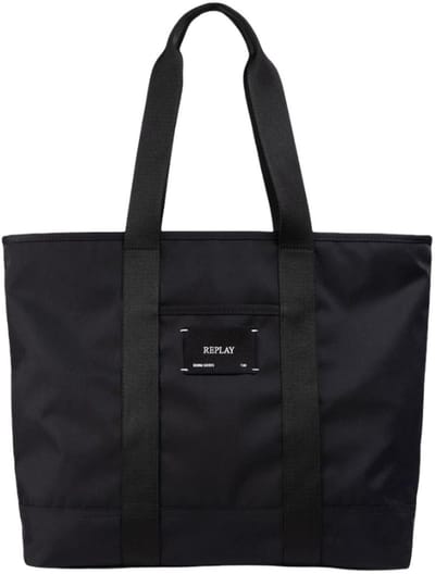 REPLAY shopper schoudertas Shopper Black zwart