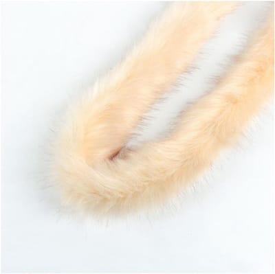 10 meter luxe nepbont lint voor naaien en knutselen, perfect voor cadeauversiering en kledingdecoratie in beige kleur